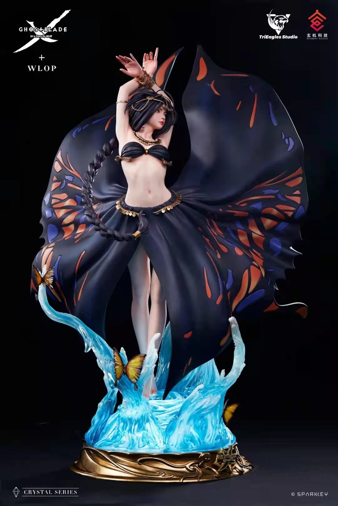 WLOP监修，玄机科技授权，TES制作，鬼刀《蝶舞》1/4雕像- 尺寸：H57cm