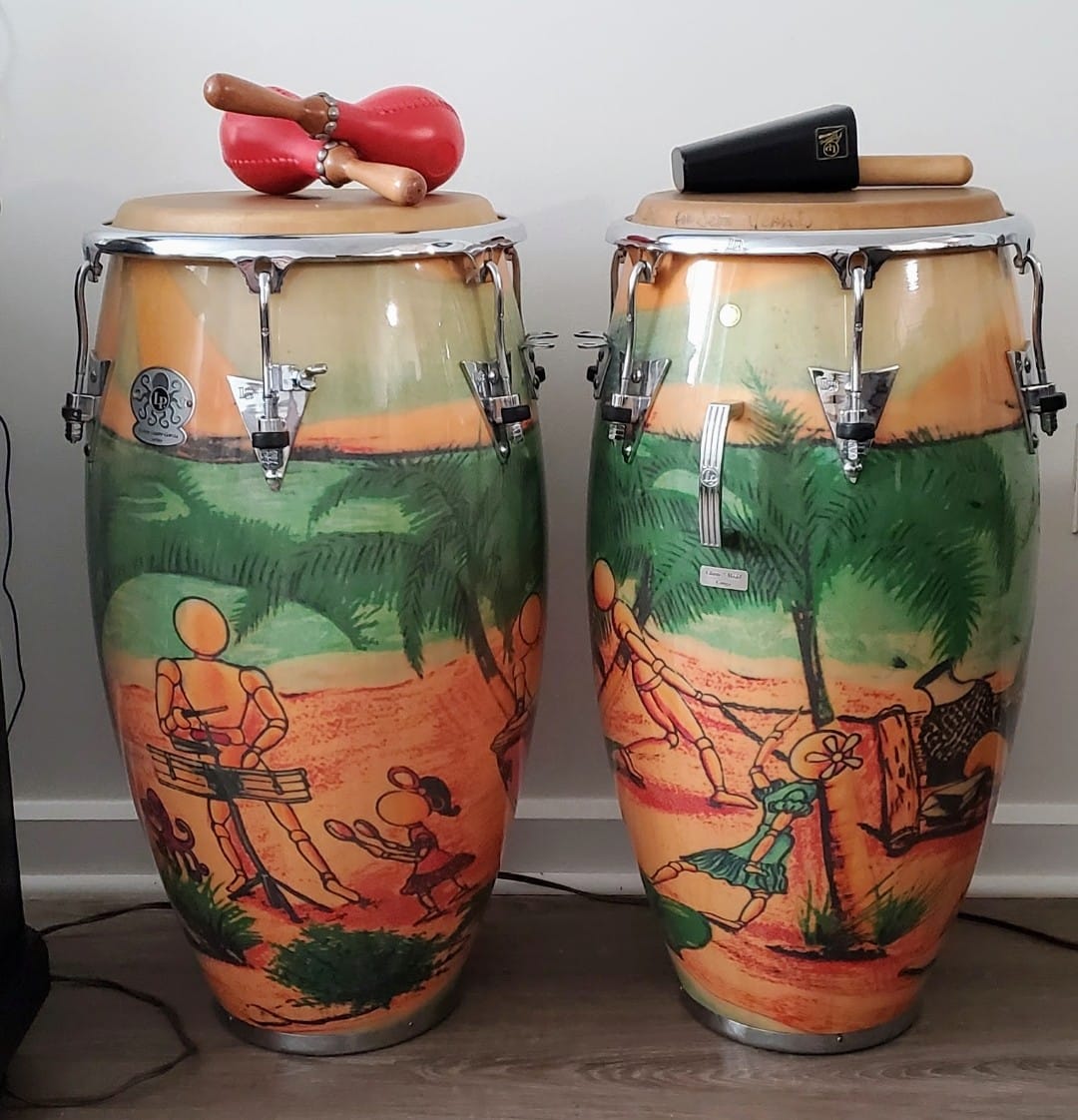 What are these vintage conga drums?