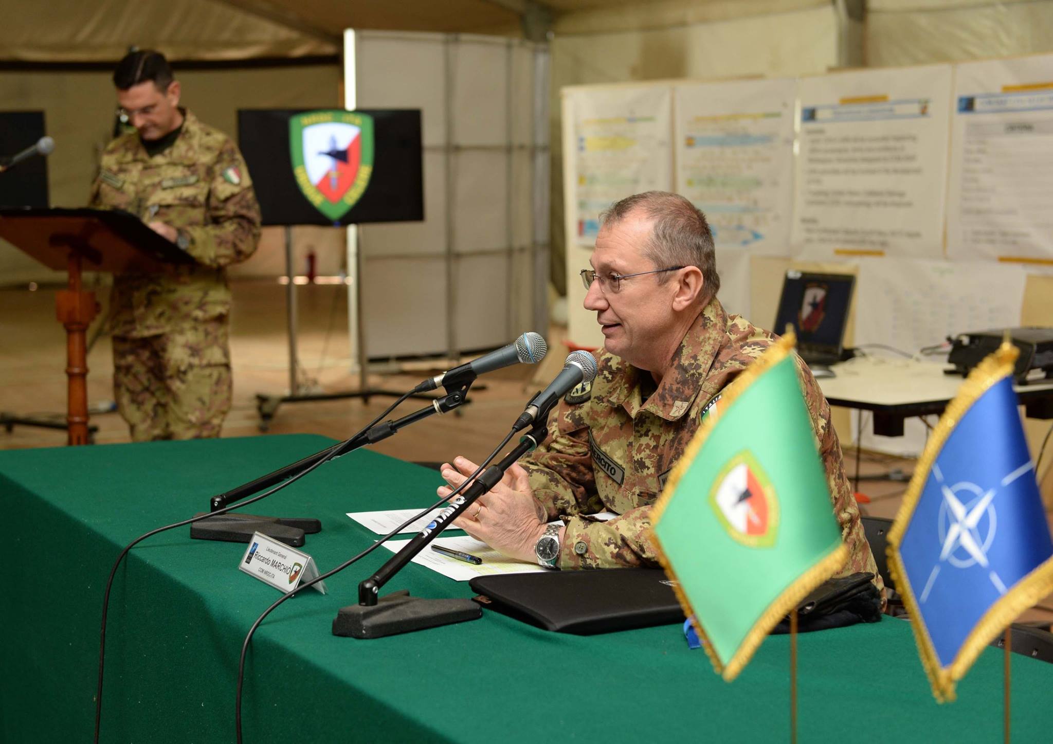NATO Rapid Deployable Corps Italy - - New Commander Gen Marchiò meets ...