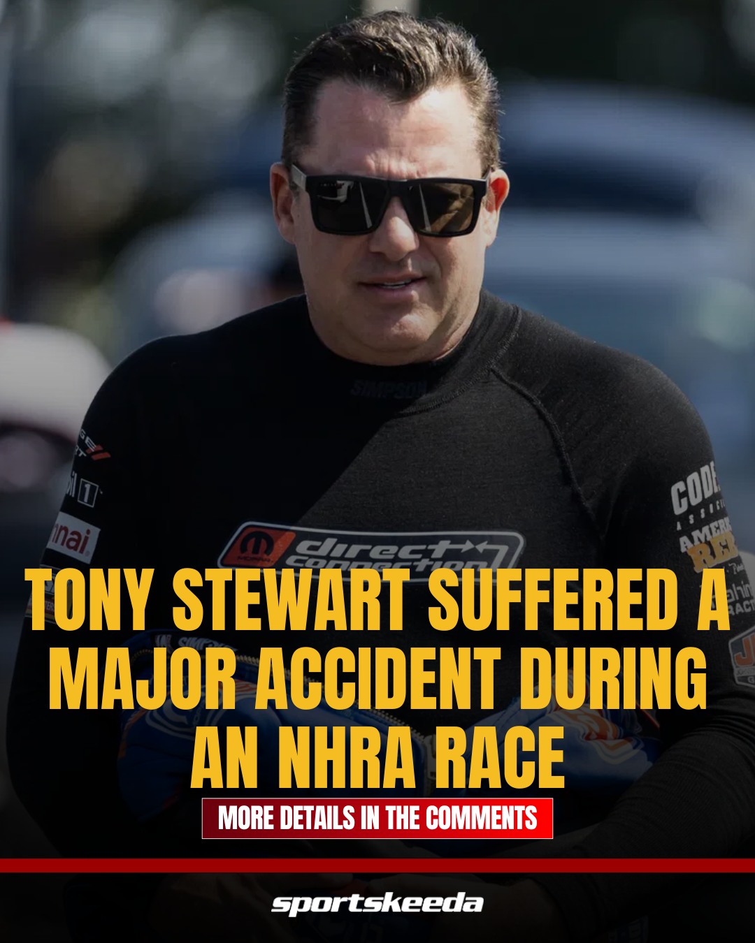 Tony Stewart suffered a serious crash... - Sportskeeda NASCAR | Facebook