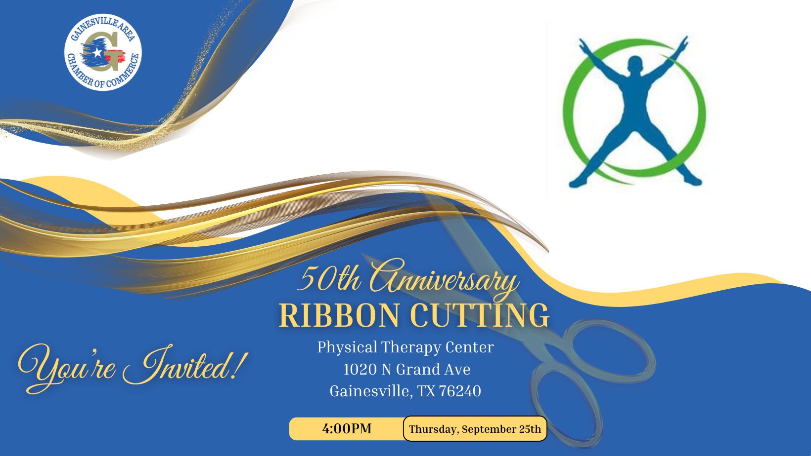 50th Anniversary Ribbon Cutting - Physical Therapy Center