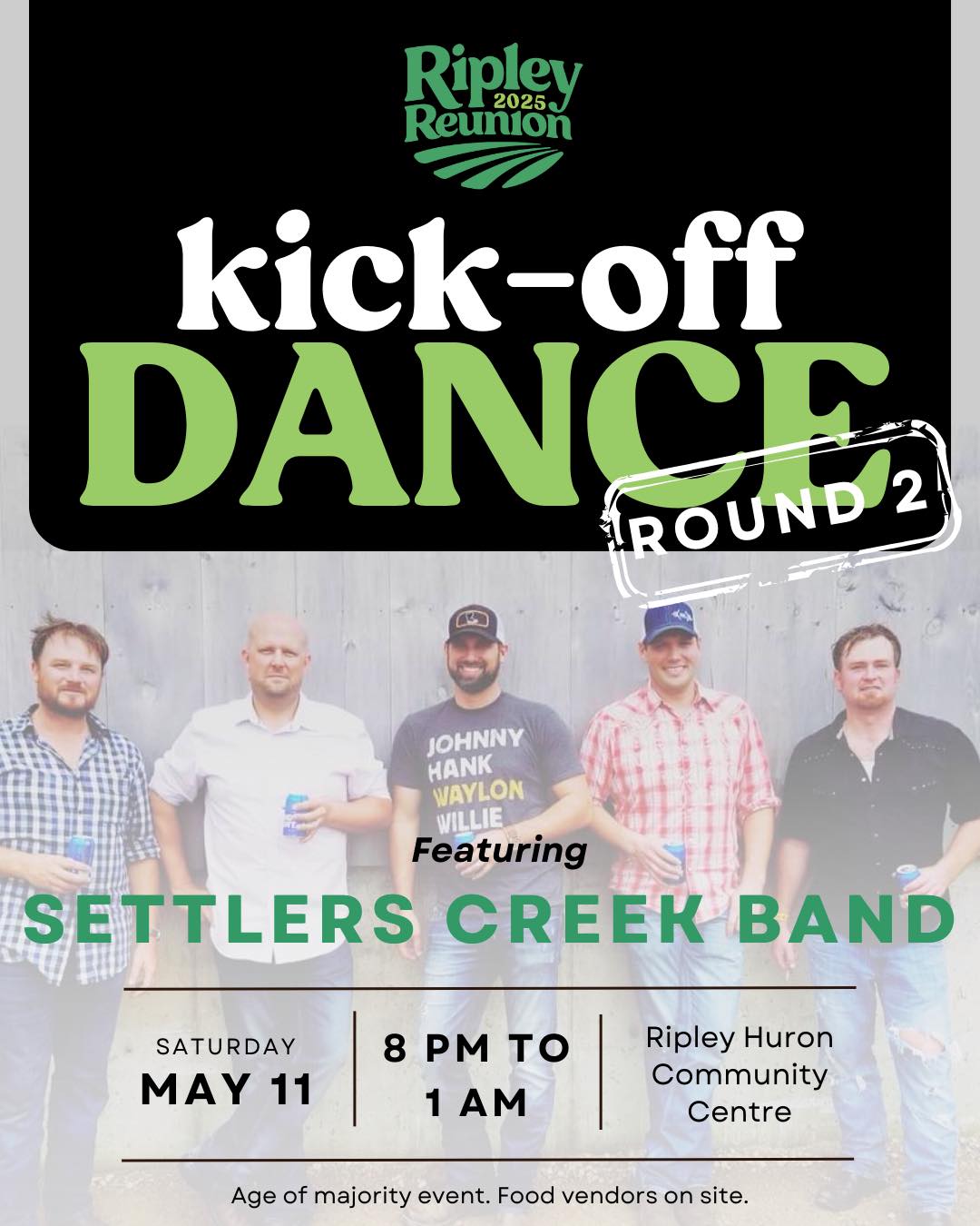 Ripley Reunion 2025 - Get ready to party with Settlers Creek Band and ...