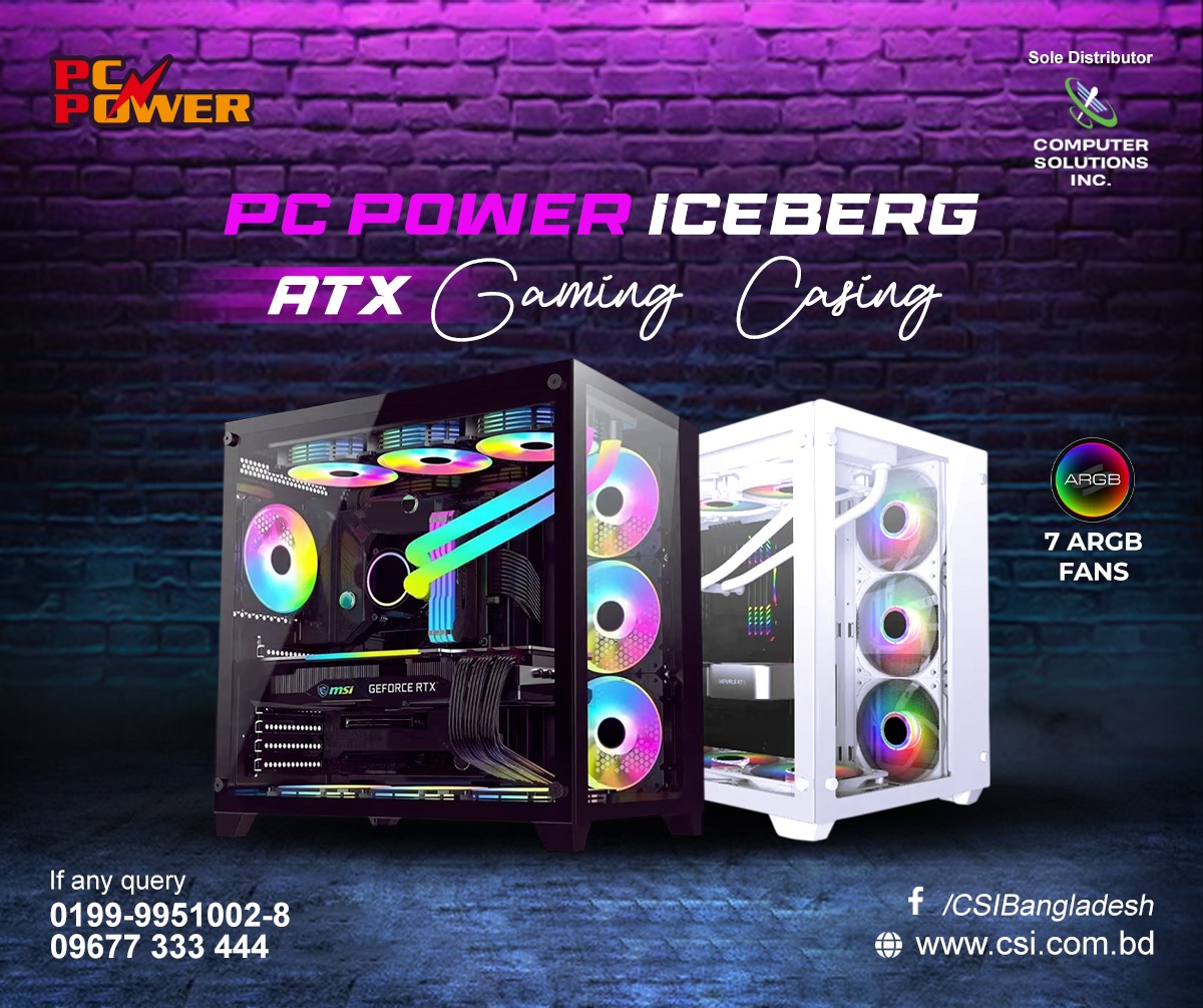 ⚡ PC Power ICEBERG ATX Gaming... - Computer Solutions Inc.