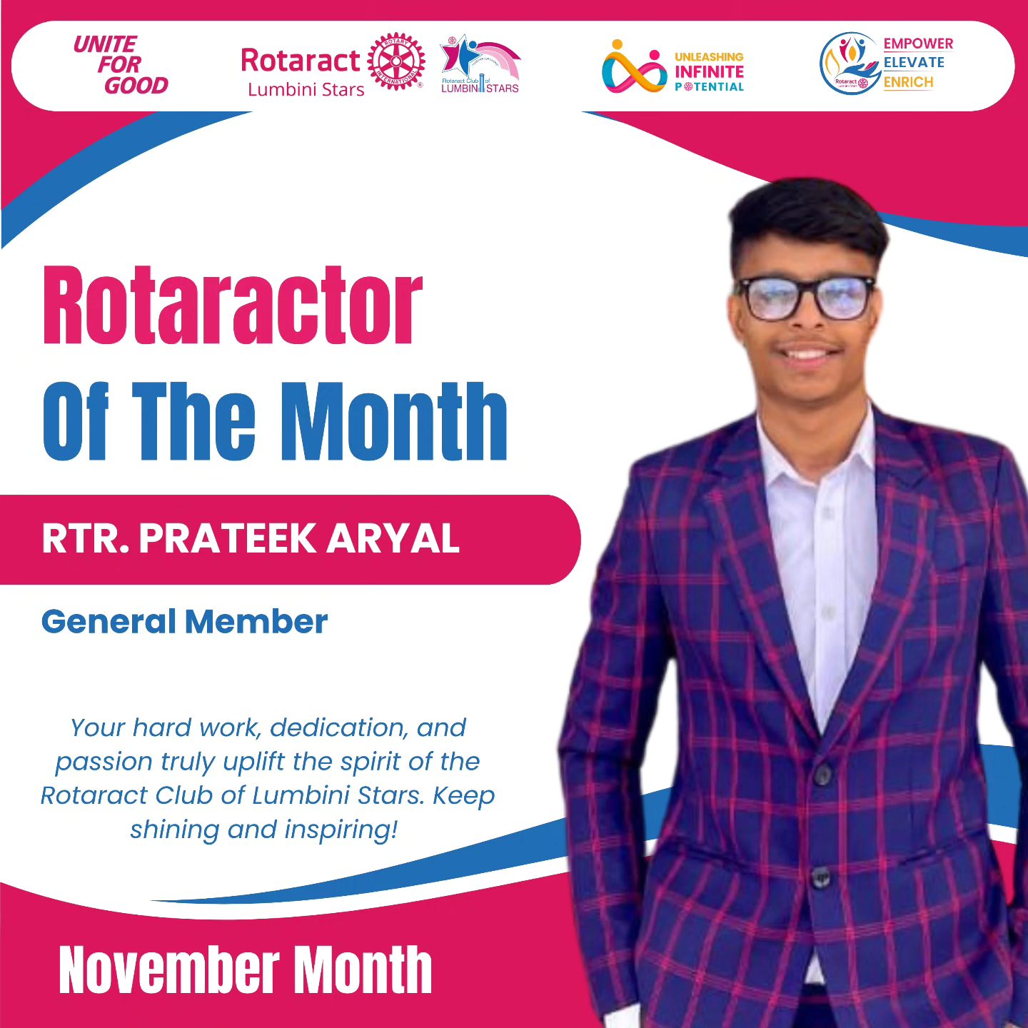 Rotaract - 🌟 Rotaractor of the Month – November 🌟 Join us in ...