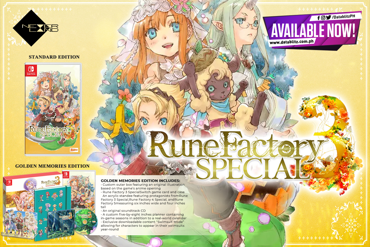 DataBlitz - YOUR NEW LIFE AWAITS! Rune Factory 3 Special Standard ...