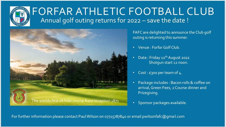 Forfar Athletic Football Club (Official) - ⛳️ Forfar Athletic Annual ...
