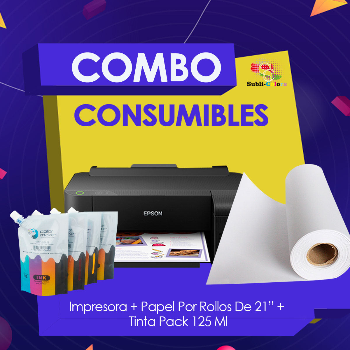 Subli-Colors - 📣 COMBO CONSUMIBLES 📣 Incluye: ☑️ Impresora... | Facebook
