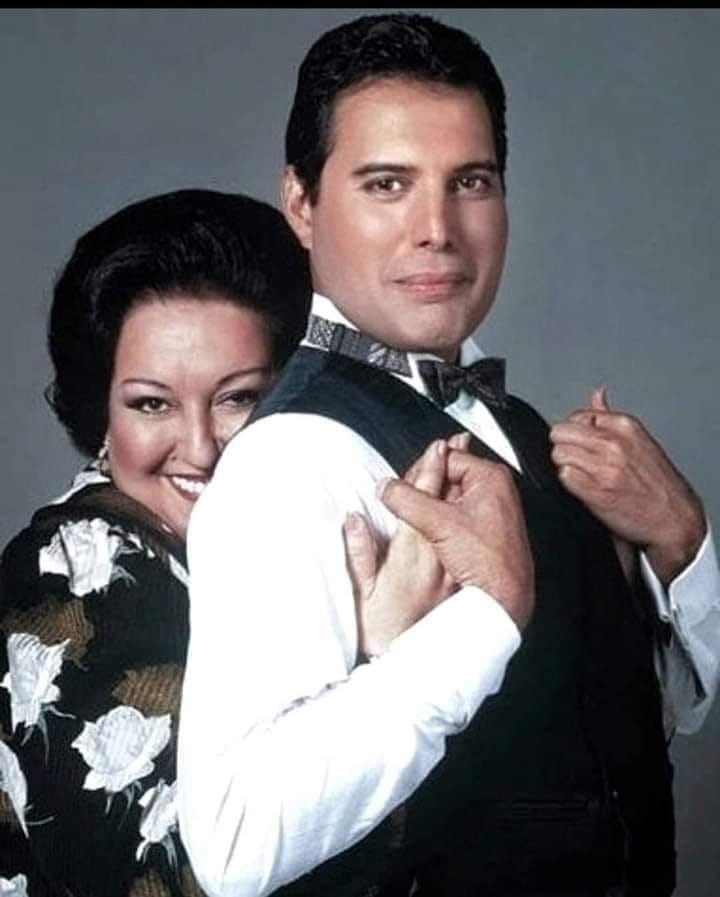 Montserrat Caballé and Freddie Mercury 😁❤️