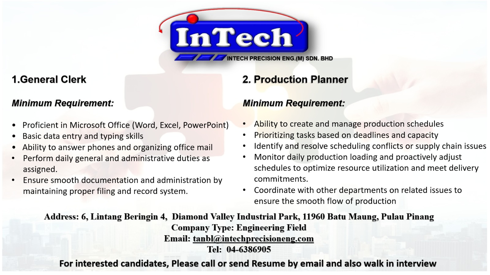 Intech Precision Eng.M. Sdn Bhd | Batu Maung