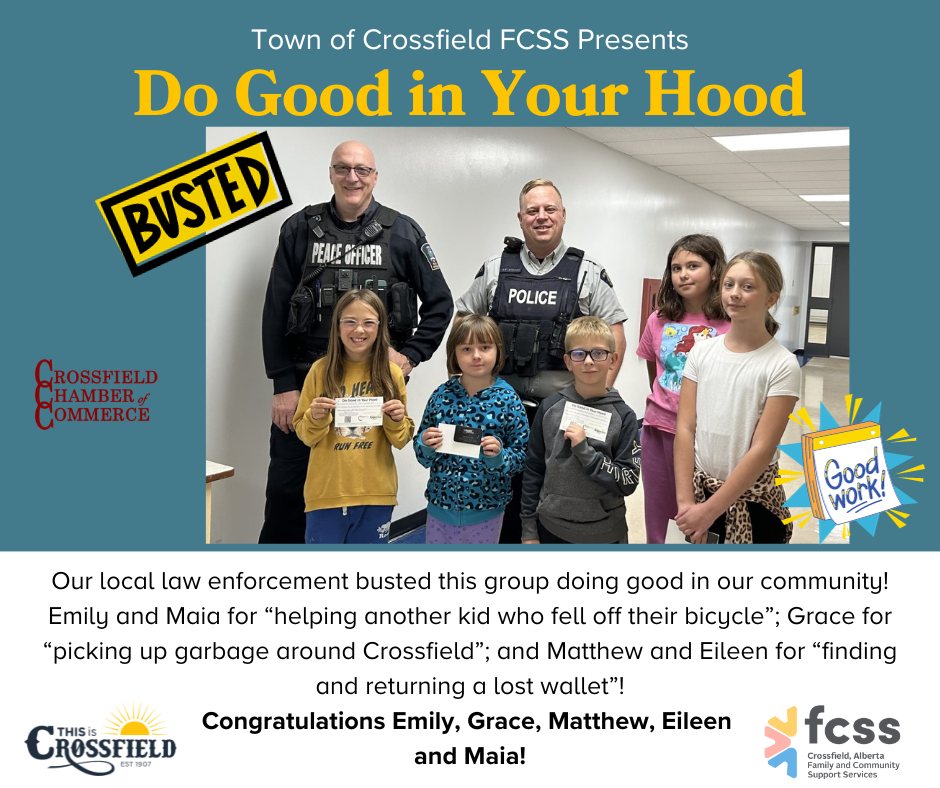 Congratulations to Emily, Grace,... - Town of Crossfield | Facebook