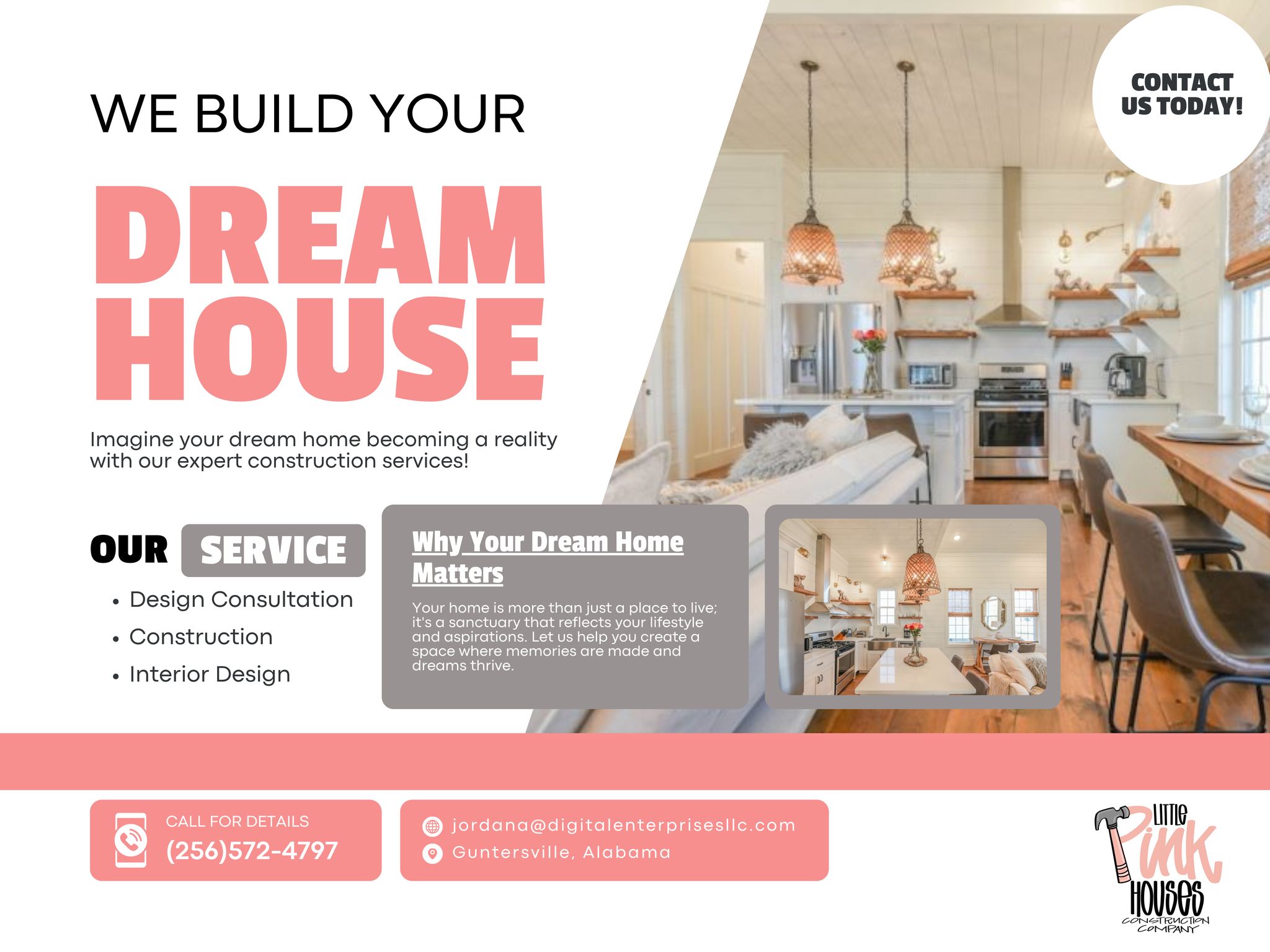 💗🏡 Pretty... - Little Pink Houses Construction Company | Facebook