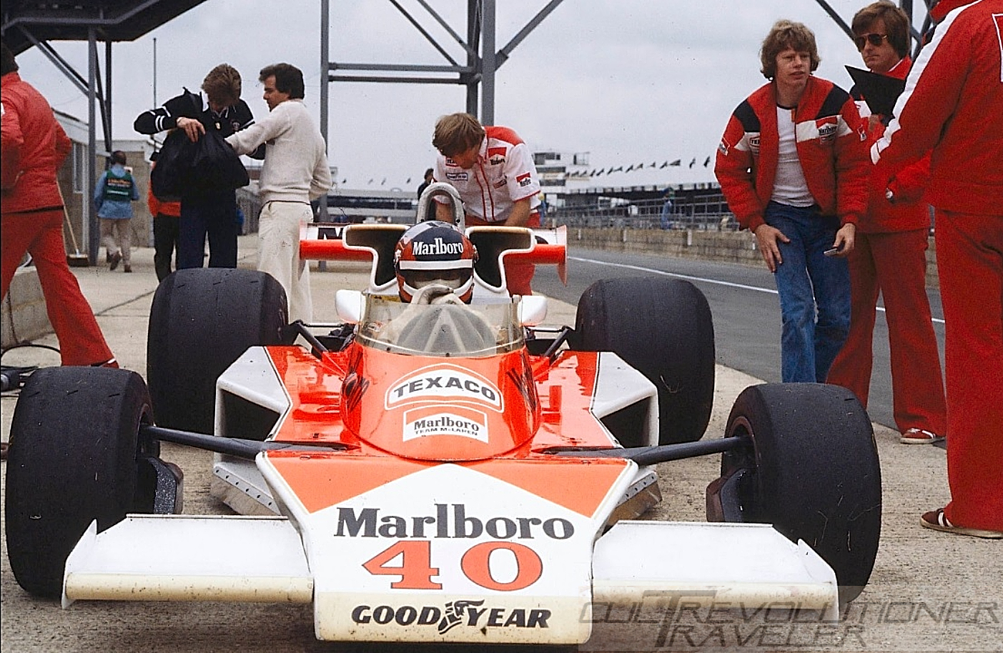 1977 British Grand Prix of F.1 at Silverstone Gilles Villeneuve