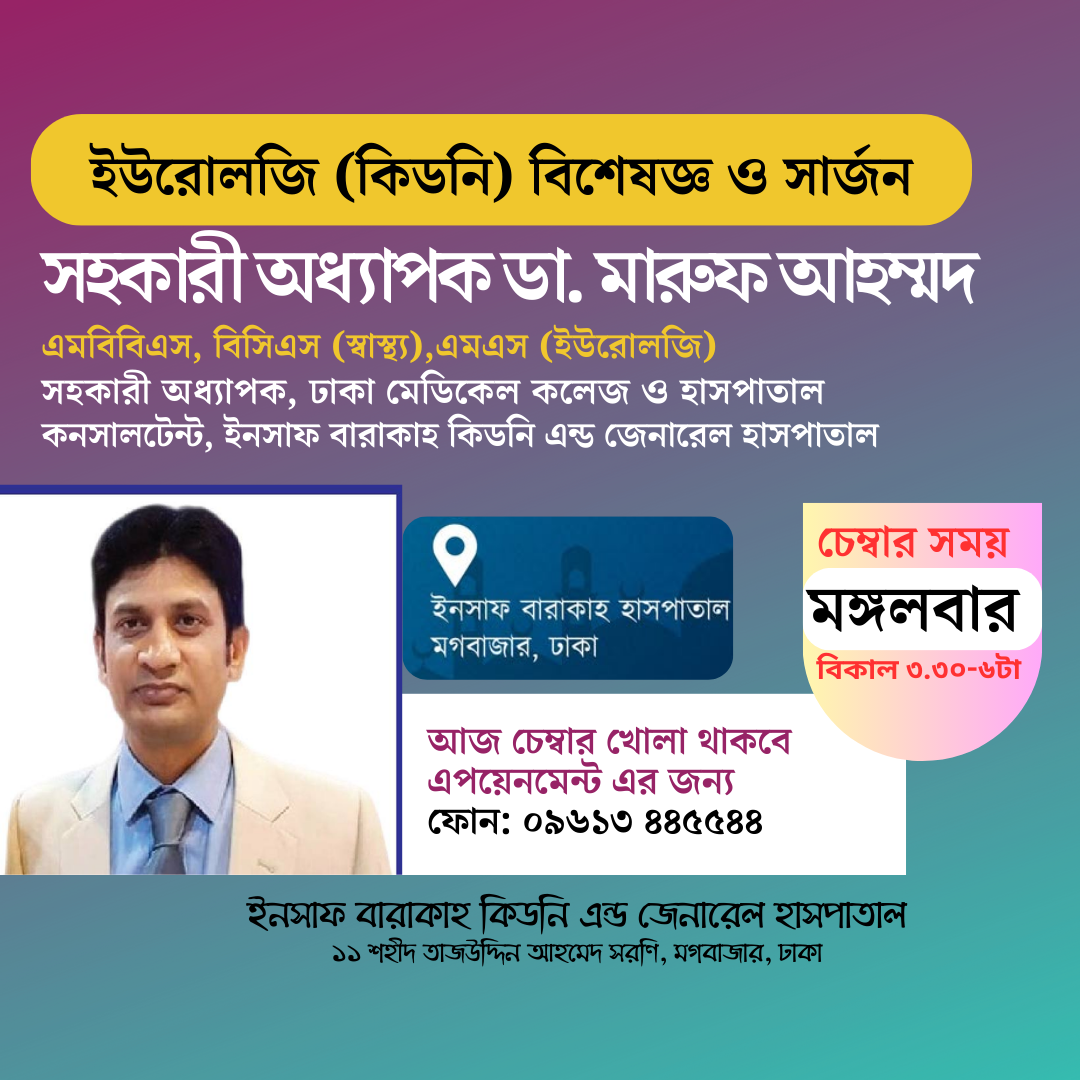 Dr. Maruf Ahmed Urologist | Dhaka