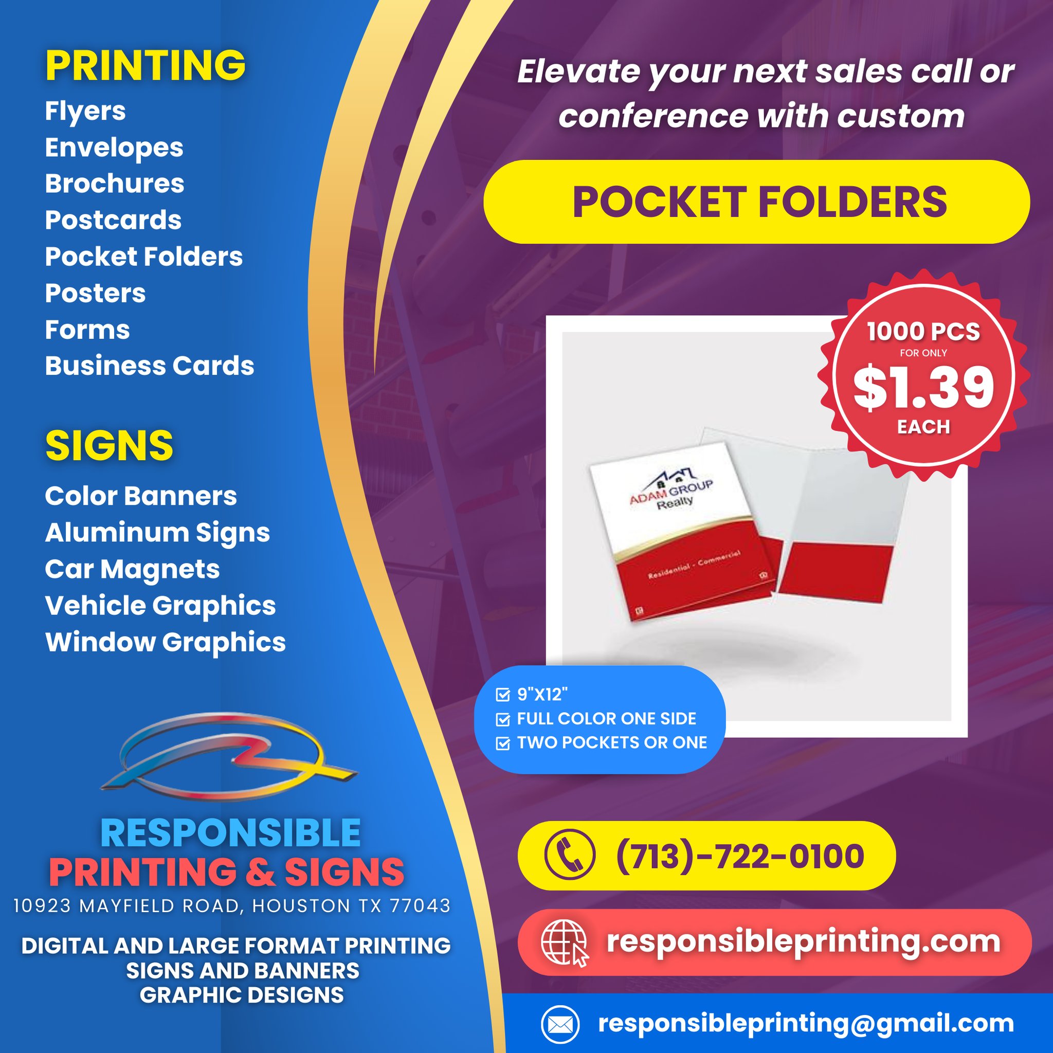 📞 Elevate your next... - Responsible Printing & Signs, LLC | Facebook