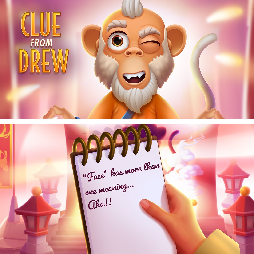 Bingo Blitz - The monk monkey’s riddle made Detective Drew...