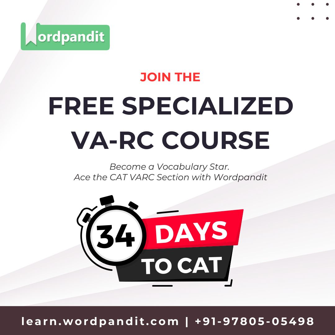 Wordpandit - 🚀 Only 34 Days Left for CAT! Join...