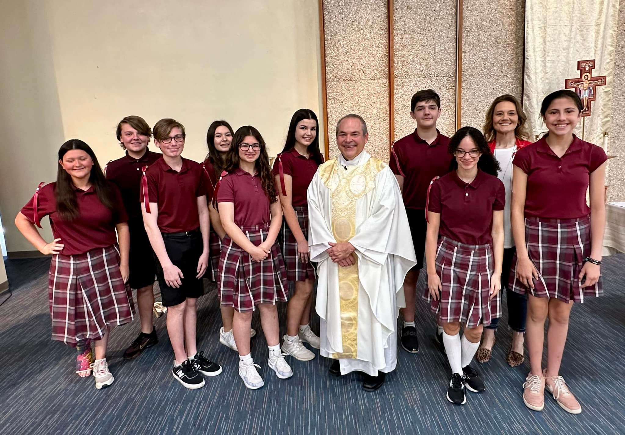 This morning following mass,... - Holy Family Catholic School