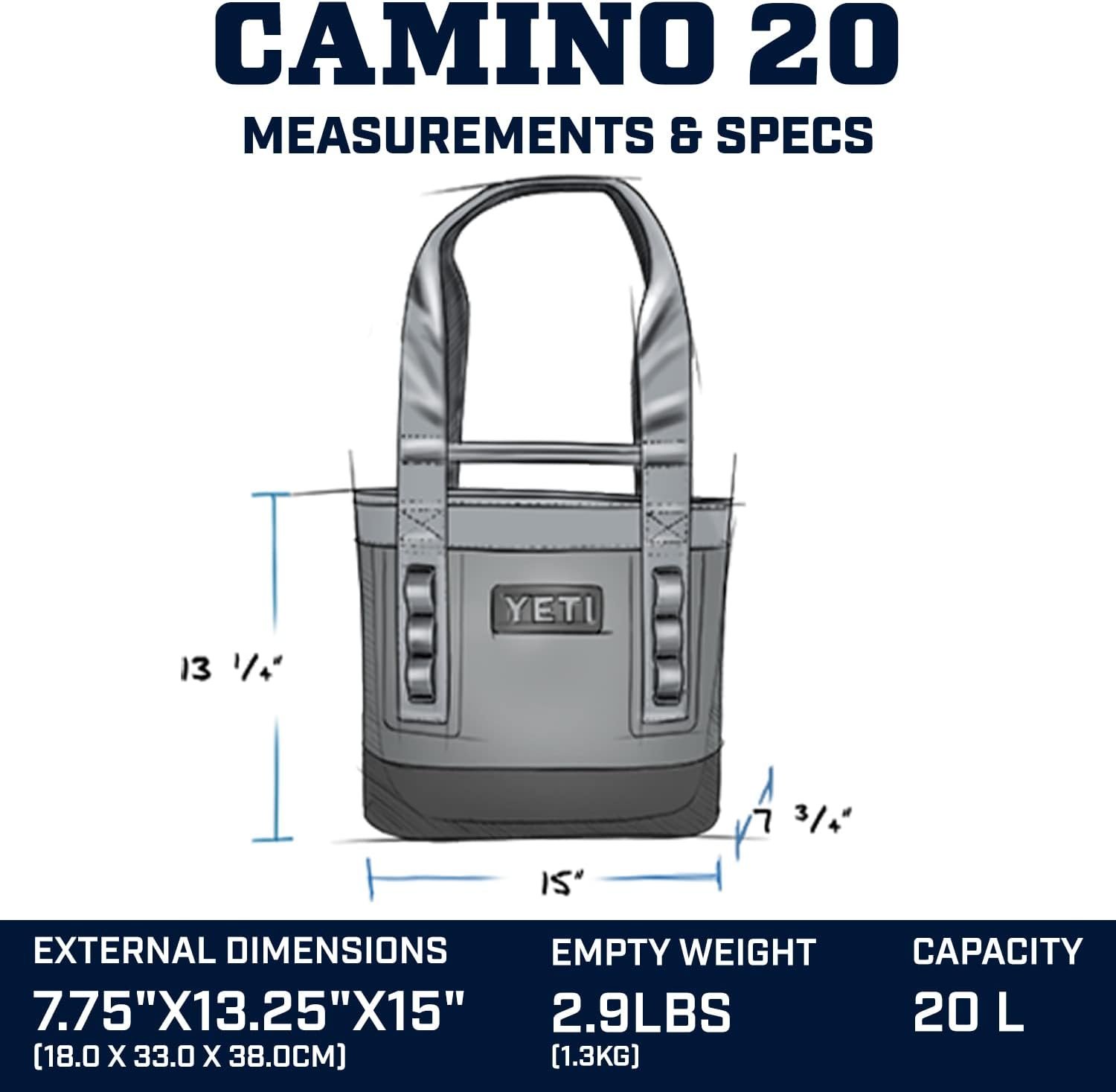 rtic tote bag vs yeti camino Carryall 35 life Camino 50 Carryall features deployable dividers and two interior zippered pockets RTIC Ultra Tough Tote &