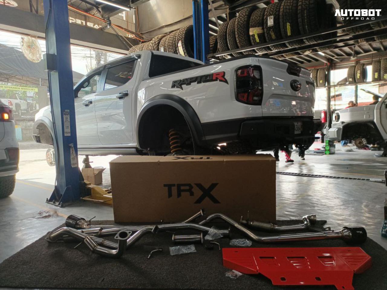 Autobot - 🔧 Ongoing Installation: TRX Exhaust System on this Ford ...