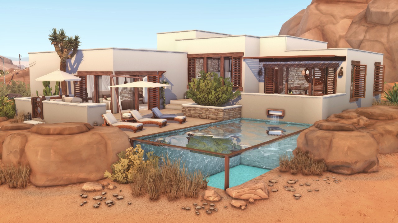 Modern desert home build in Oasis Springs