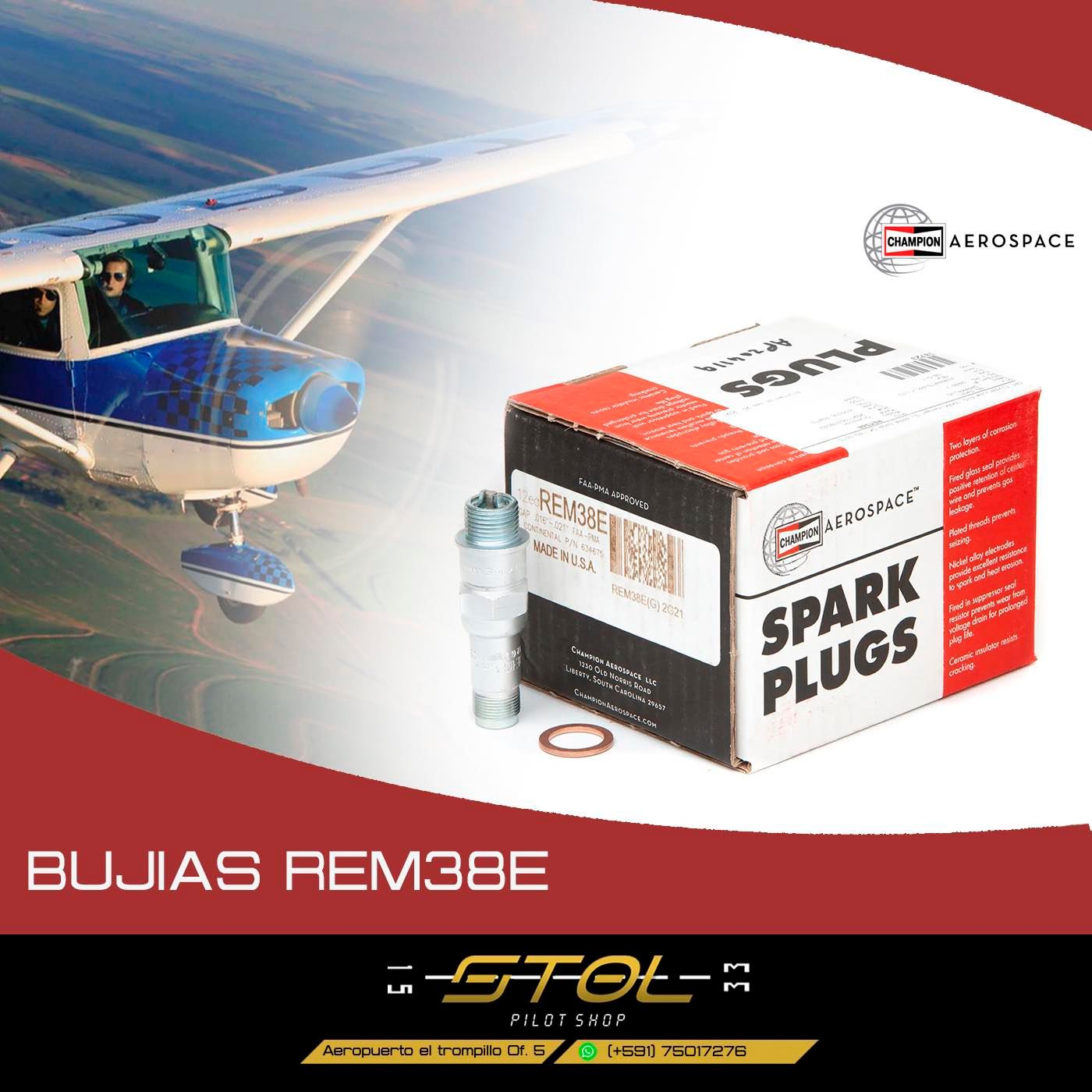 Las bujías son parte fundamental... - STOL Pilot Shop Bolivia | Facebook