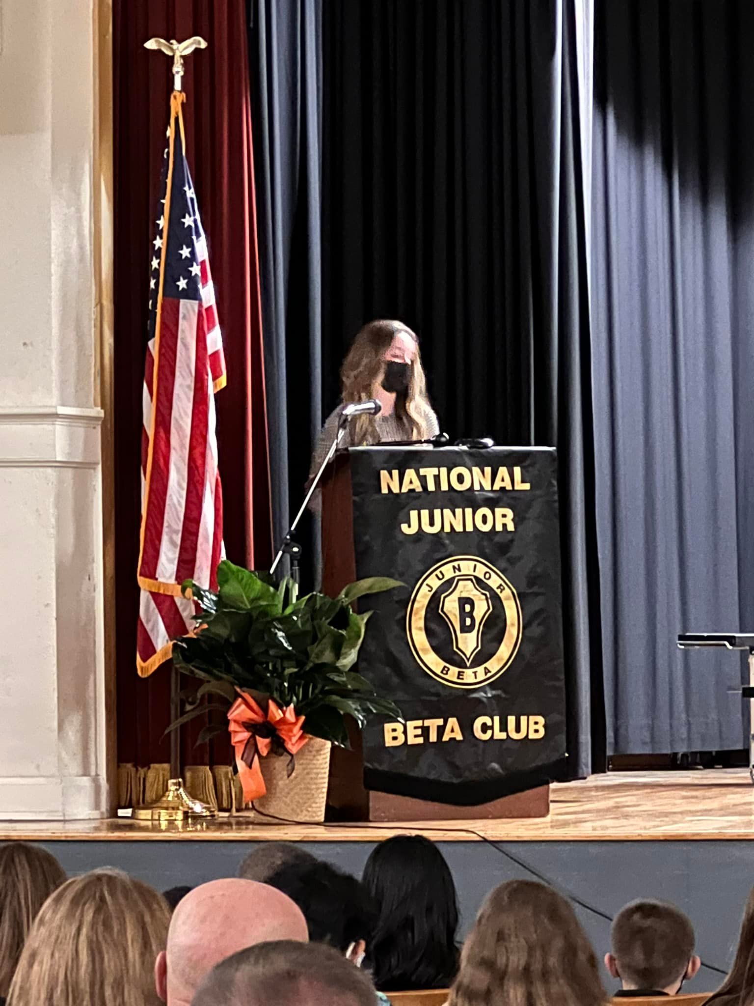 Beta Club induction 2021 - Rockingham Middle School - Rockets