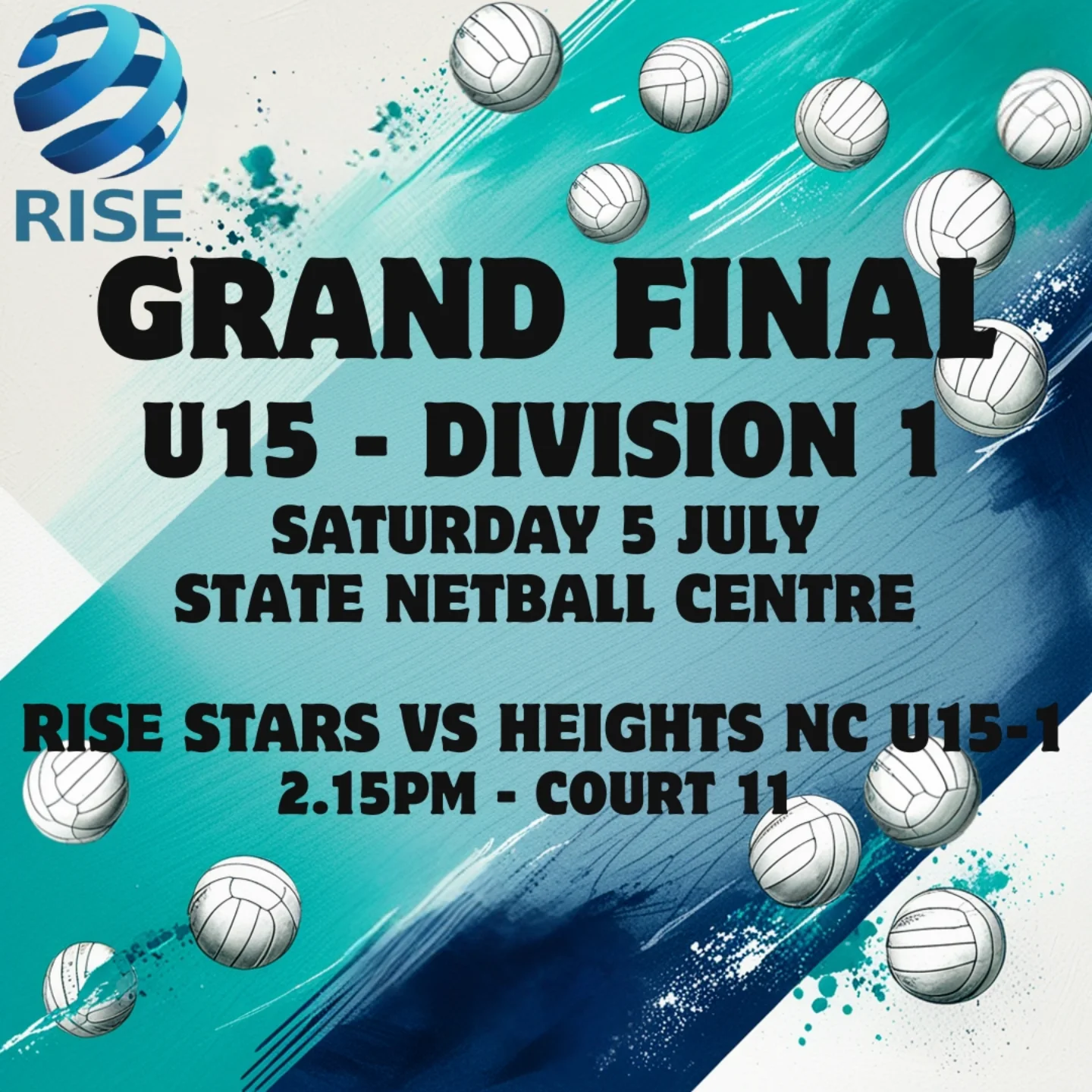 🌟🌟 GRAND FINAL ALERT 🌟🌟 After a... - RISE Netball Club | Facebook