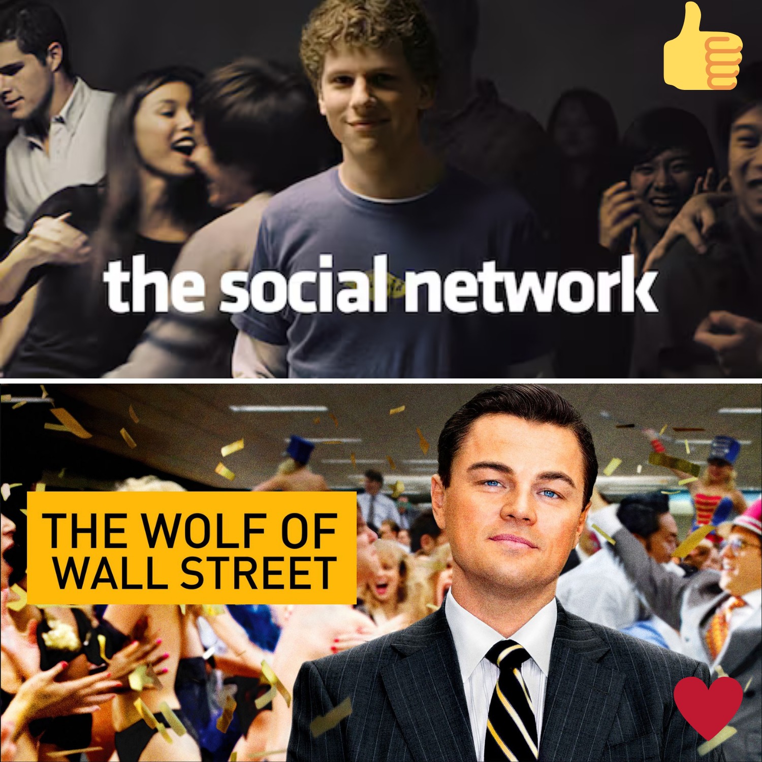 Viral Vibes - 👍The Social Network vs ️The Wolf of Wall... | Facebook