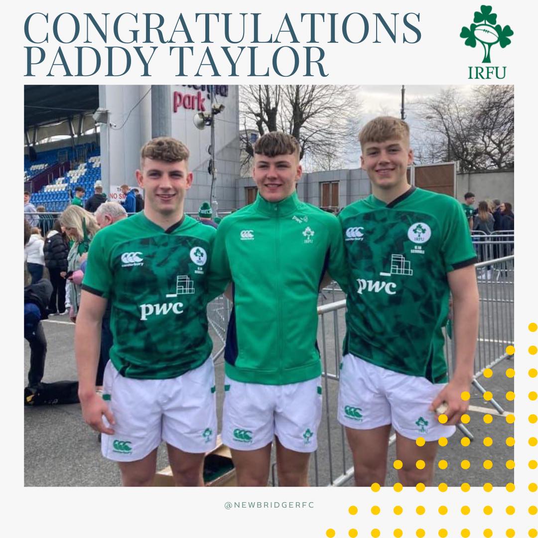 Congratulations to Paddy... - Newbridge Rugby Football Club | Facebook