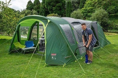 Coleman Valdes deluxe 6XL air blackout tent with carpet
