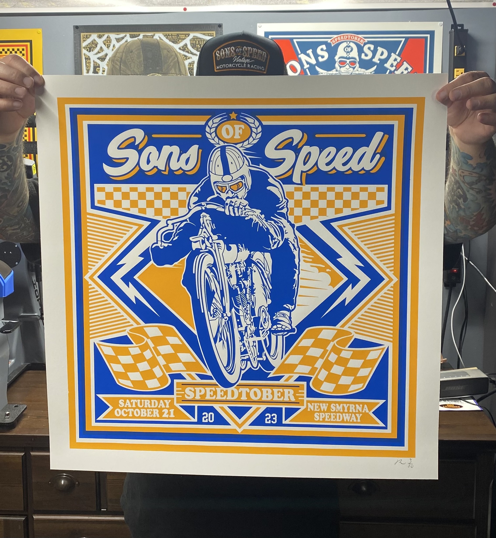 The SpeedWeek poster will be available for purchase at the new 