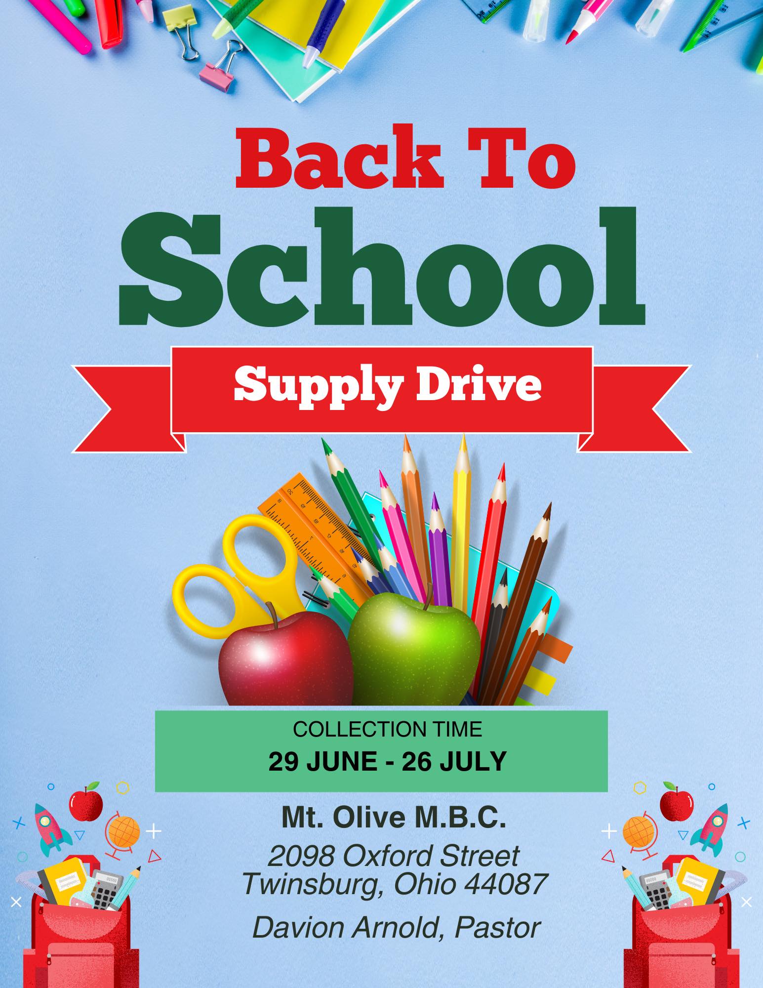 Mount - 🎒 Back to School Drive August 9, 2025 📚 Help us bless students ...