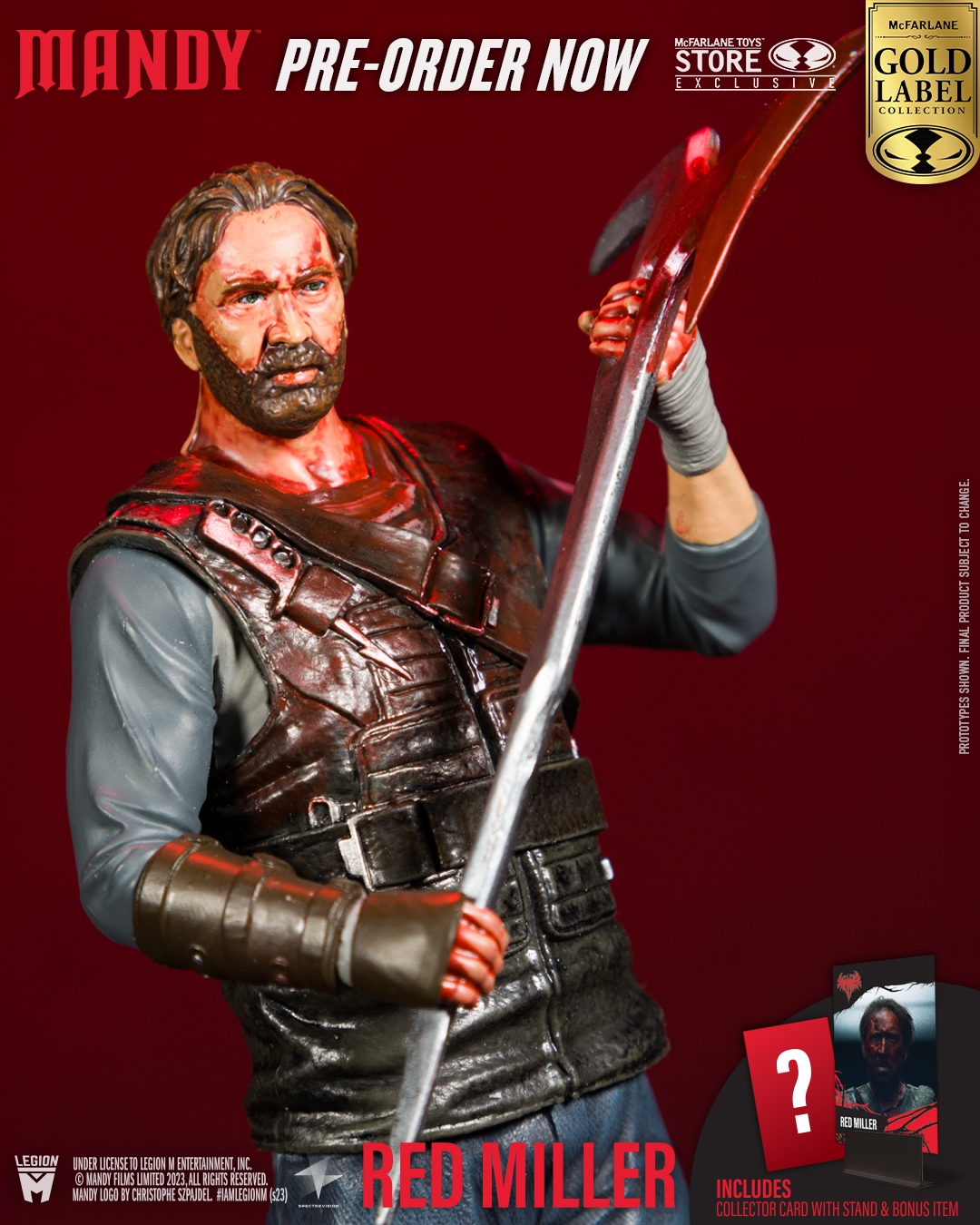 Red Miller from the film MANDY is available for pre-order NOW