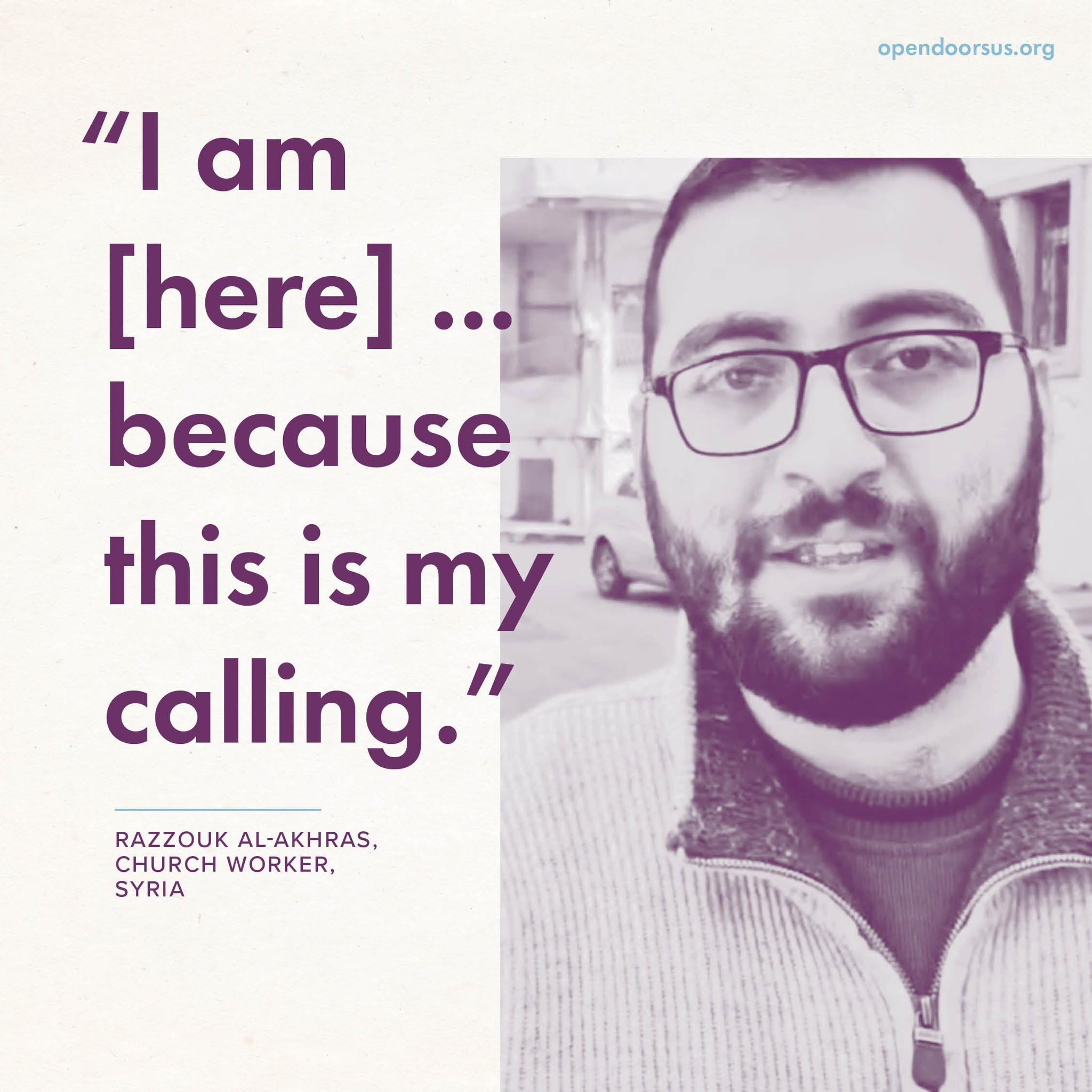 Open Doors US - Meet Razzouk Al-Akhras (pictured), a... | Facebook