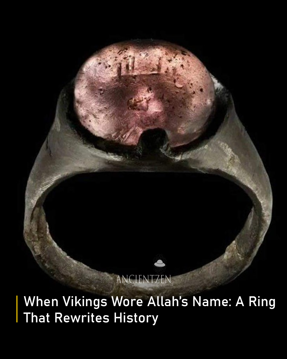 A Viking grave… with a ring for Allah? ? Discovered in Sweden 