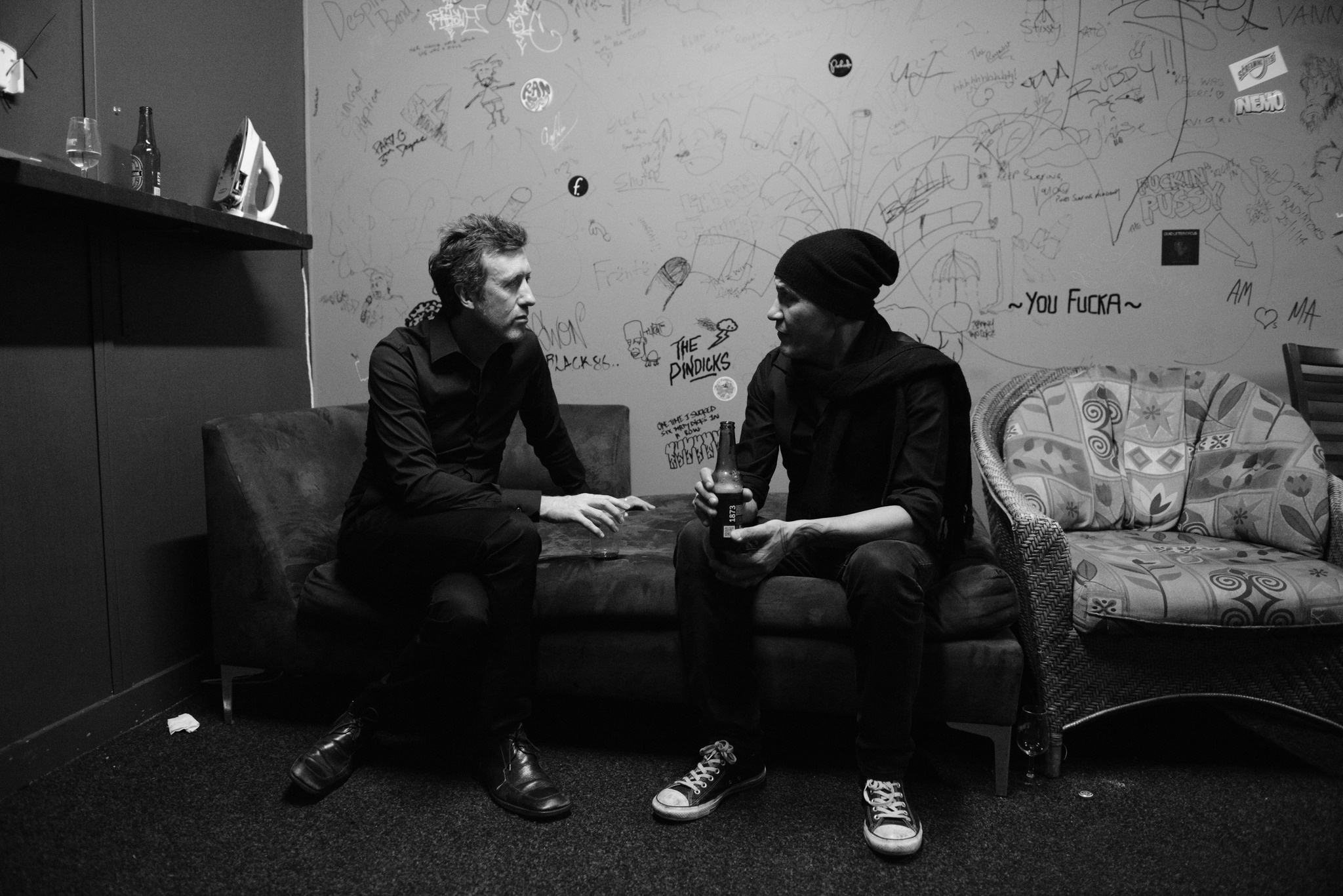 Mark - Paul Gray and Dale Ryder backstage (shot by me), in what I think ...