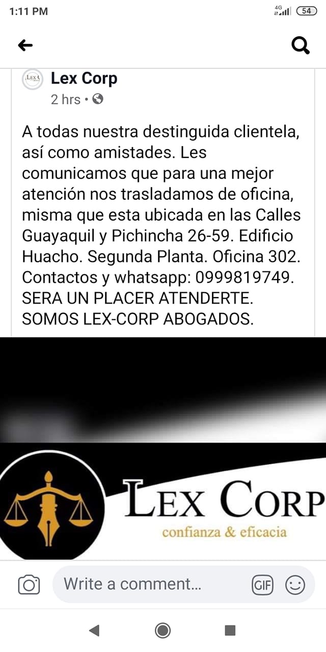LEX CORP | Riobamba