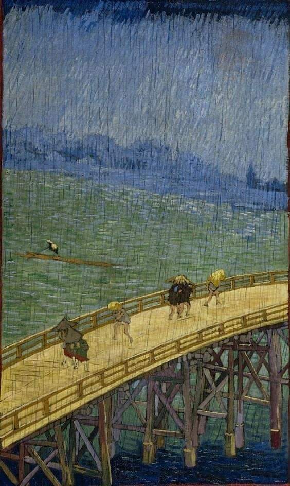 Vincent van Gogh's Bridge in the Rain
