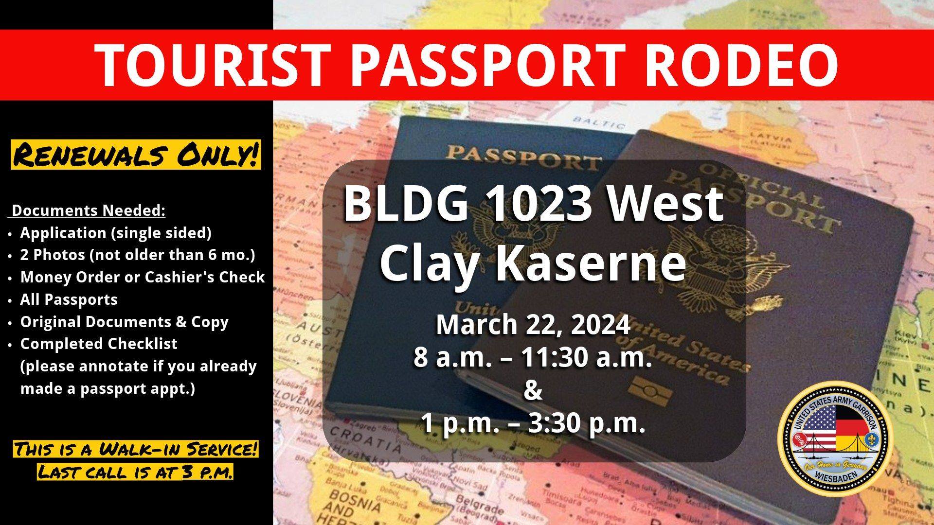 🛂 UPCOMING PASSPORT RODEO 🗓️... - Garrison Wiesbaden