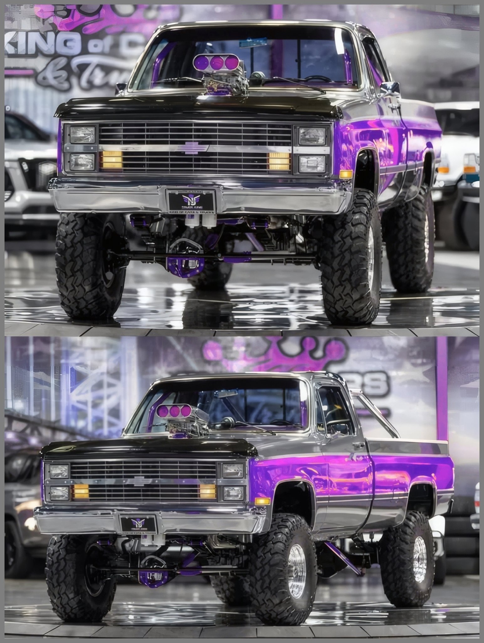 The 1985 Chevrolet K10 and the 1981 Chevrolet C10 may share much