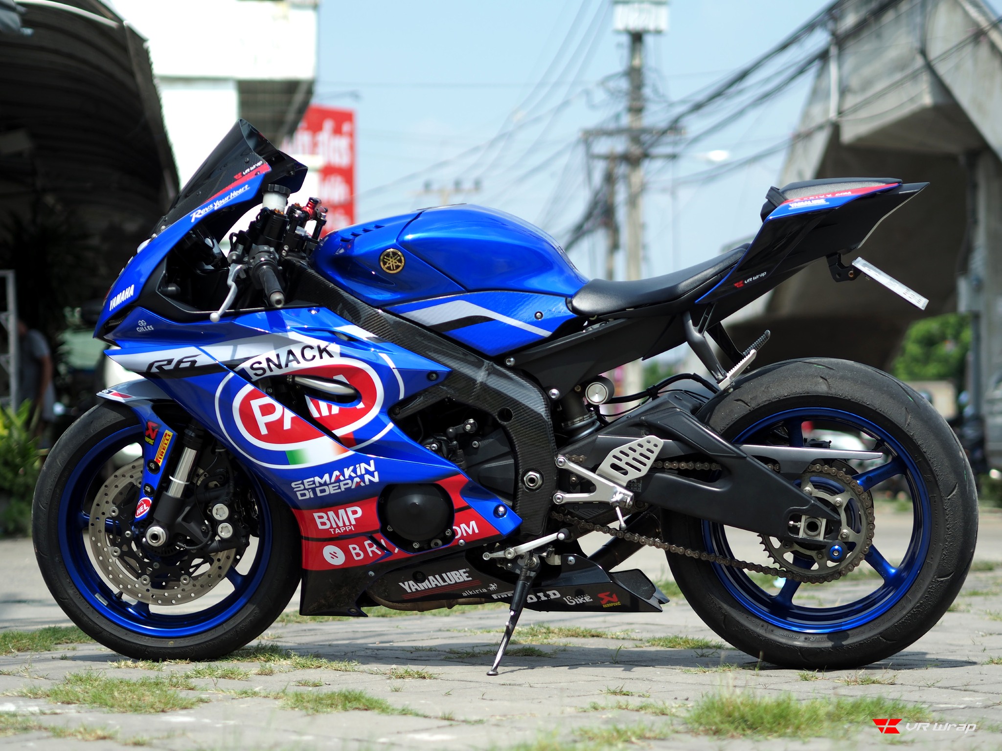 VR Wrap - YAMAHA R6 💥 ติดตั้งสติ๊กเกอร์ kit ลาย PATA...