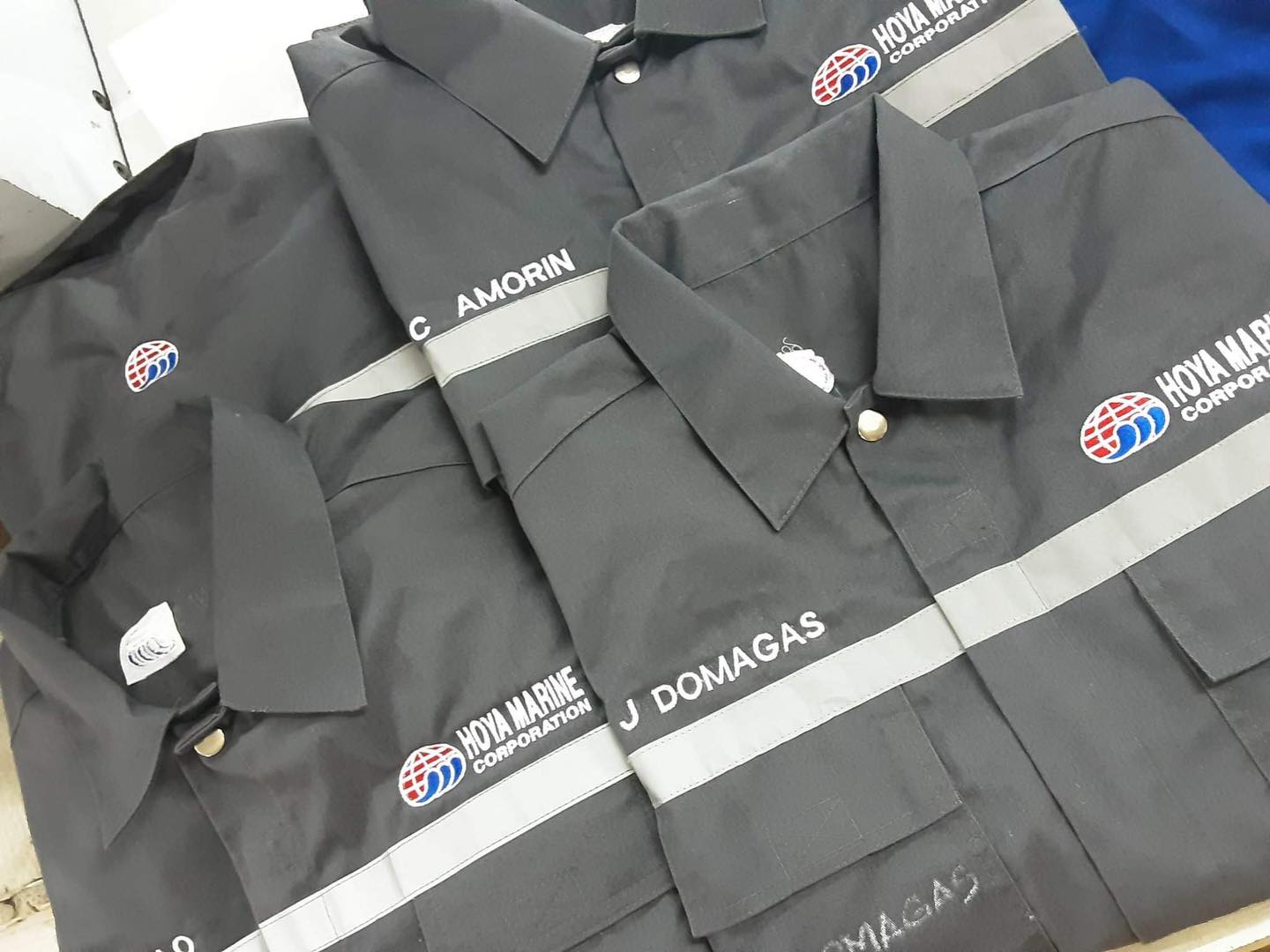 Hoya marine Jacket reflectorized with computerized embroidery for more ...