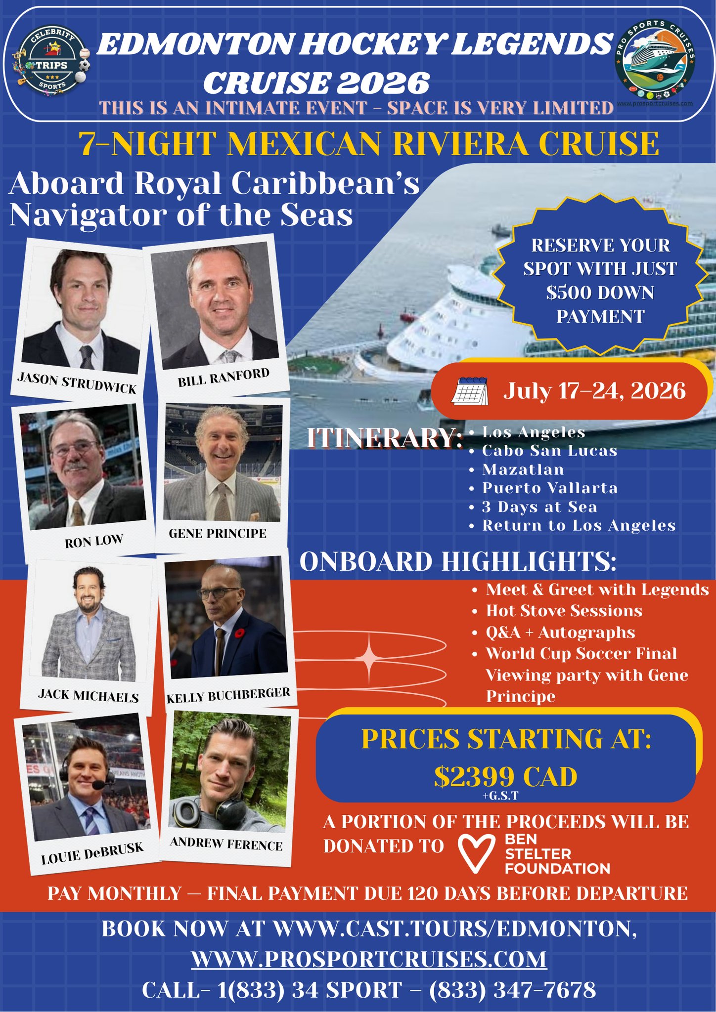 Edmonton Hockey Legends Cruise 2026