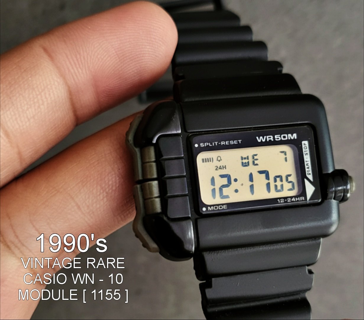 vintage casio wn-10 watch from 1990s
