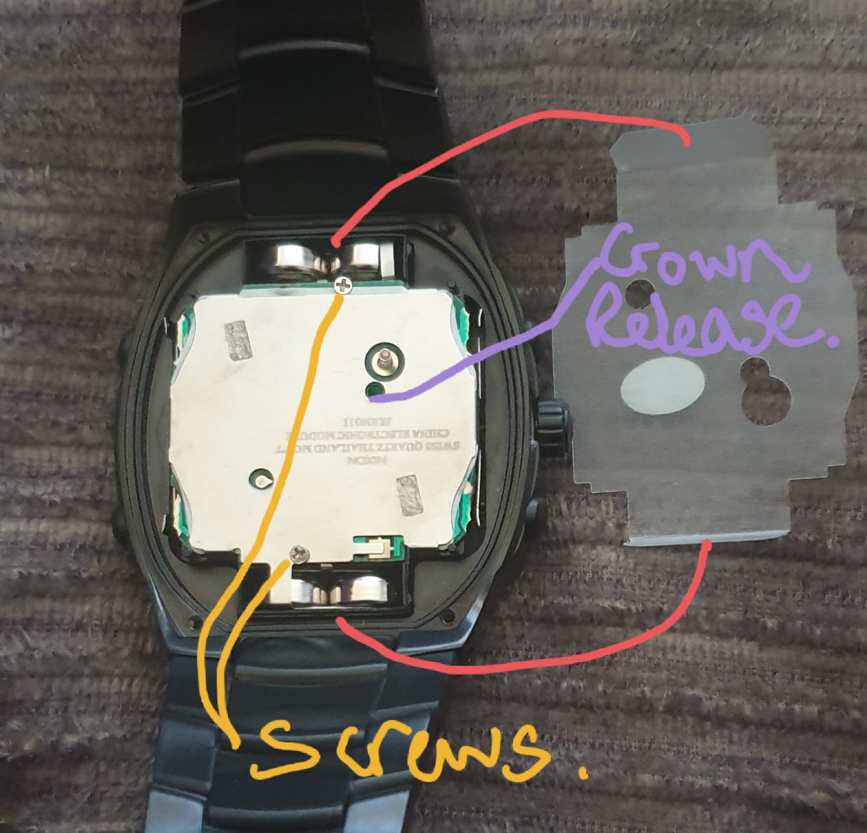 Nixon insider analogue battery change. Ag1 - sr621sw. 1)Take the 