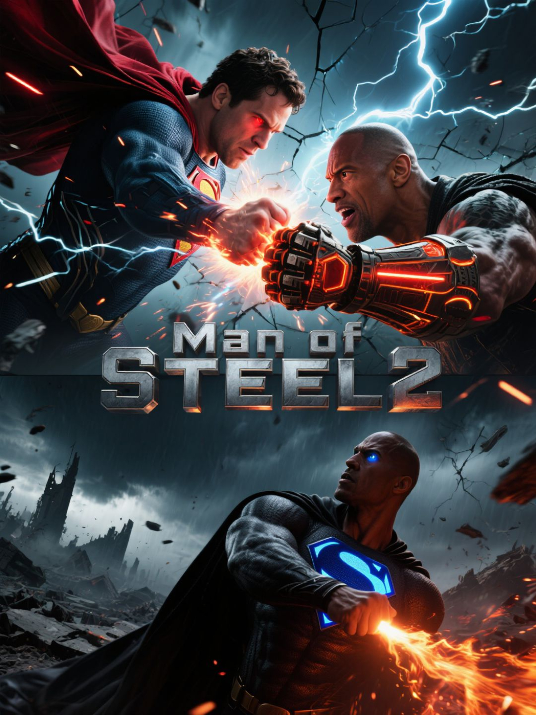 Fan - 🎬 Man of Steel 2 Henry Cavill | Dwayne Johnson | Michael Shannon ...