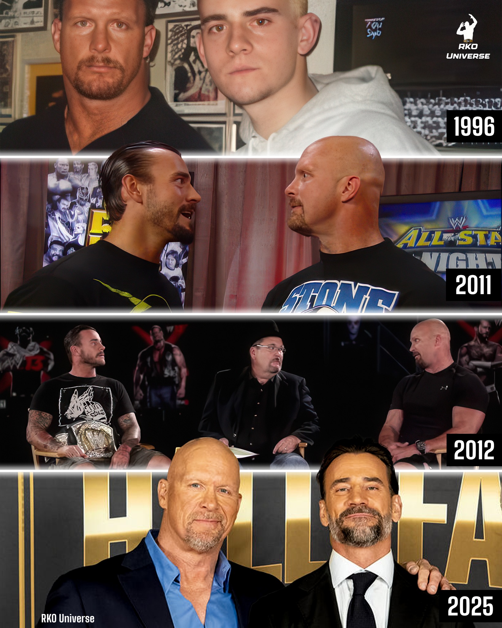 RKO Universe - CM Punk & Stone Cold Steve Austin through... | Facebook