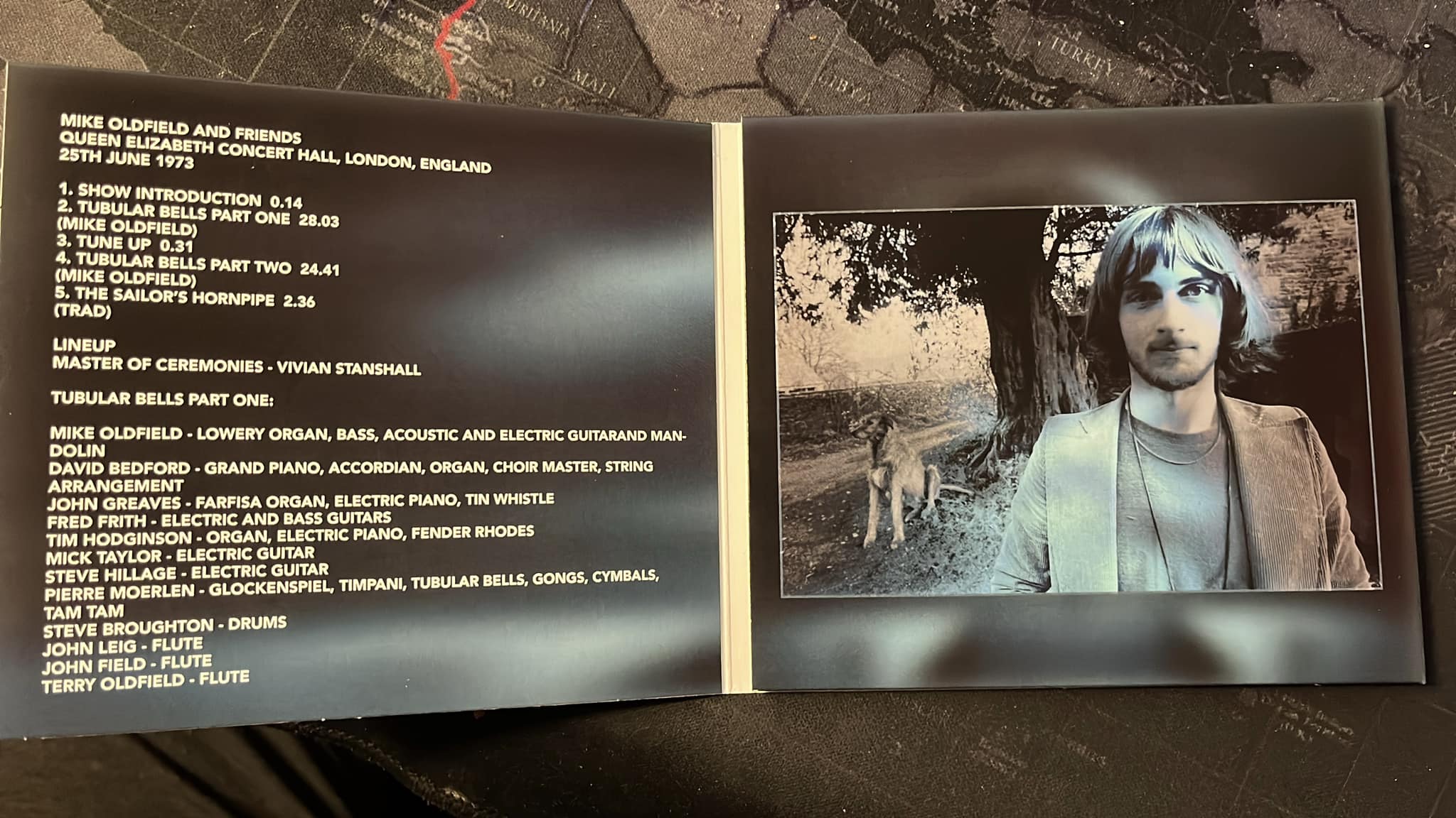 Mike Oldfield and friends going back to 1973