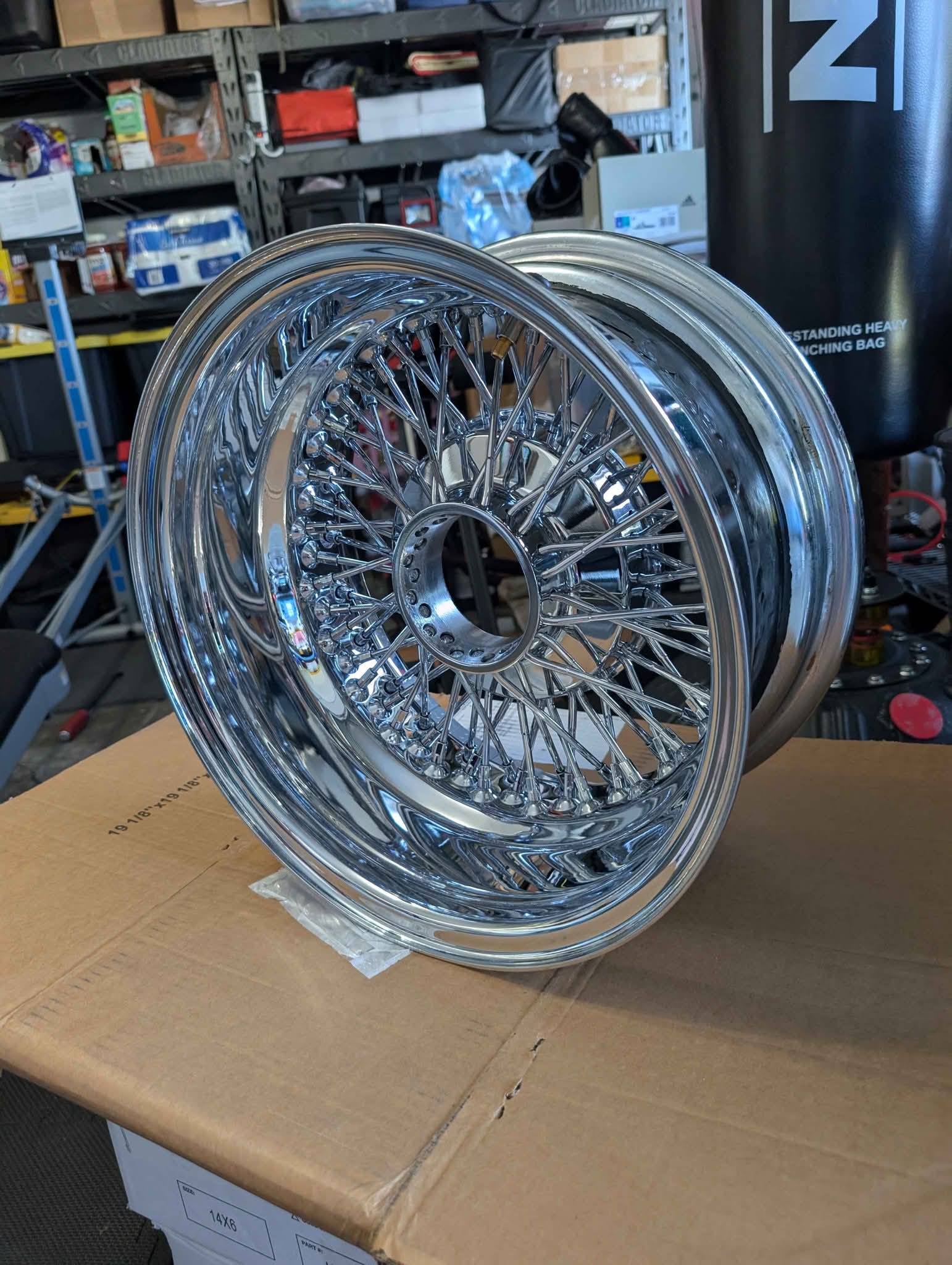 14x7 Luxor chrome wire wheels - Car Wheels, Tires & Parts - San Jose ...