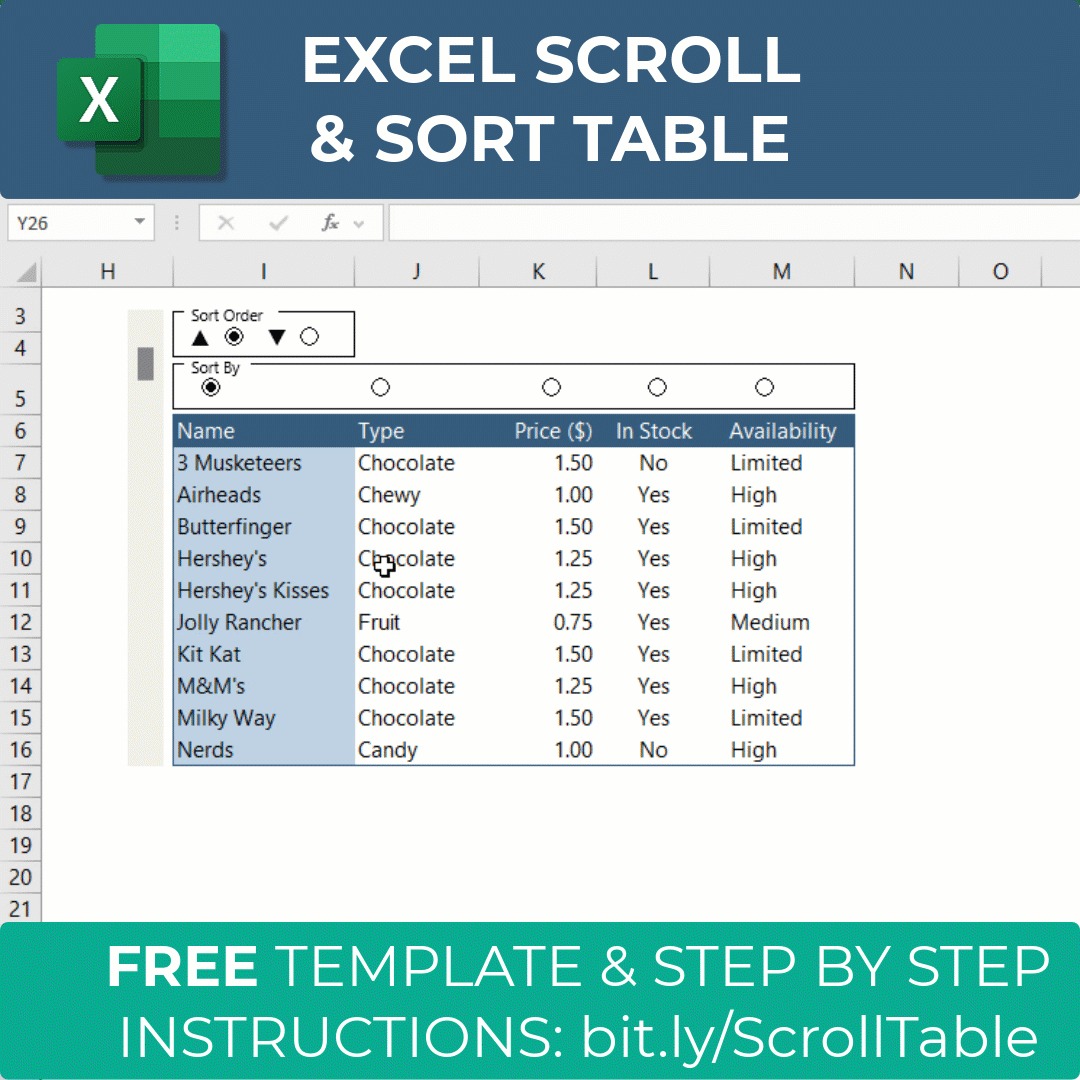 WOW! Excel Scroll & Sort Tables.... - My Online Training Hub | Facebook